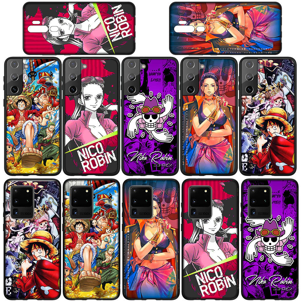 Handyhülle für Samsung Galaxy S25 S24 S23 iPhone 16 15 Xiaomi Redmi Note 14 13 12 16E 11 Pro Max XR OPPO Moto Huawei Luffy One Piece Nico Robin Hülle