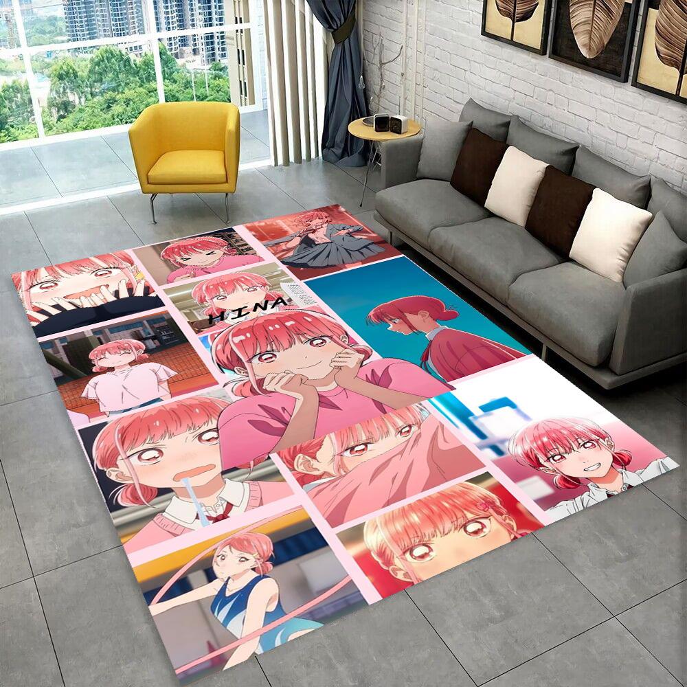 3D Cartoon Blue Box Ao No Hako Love Anime Hina Carpet Rug for Home Living Room Bedroom Sofa Doormat Decor,kid Non-slip Floor Mat