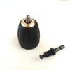 0.8-10mm Keyless Drill Chuck Converter 3/8\- 24UNF Thread Quick Change Adapter 1/4" Hex Shank