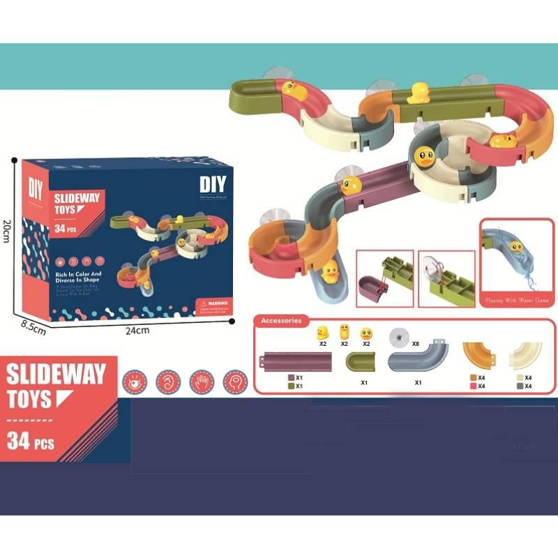 Fun Duck Bathroom Diy Water Track Toy For Kids