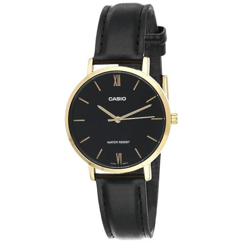 Casio LTP-VT01GL-1B Standard Black Women's Analog Casual Quartz Watch, Ships Internationally