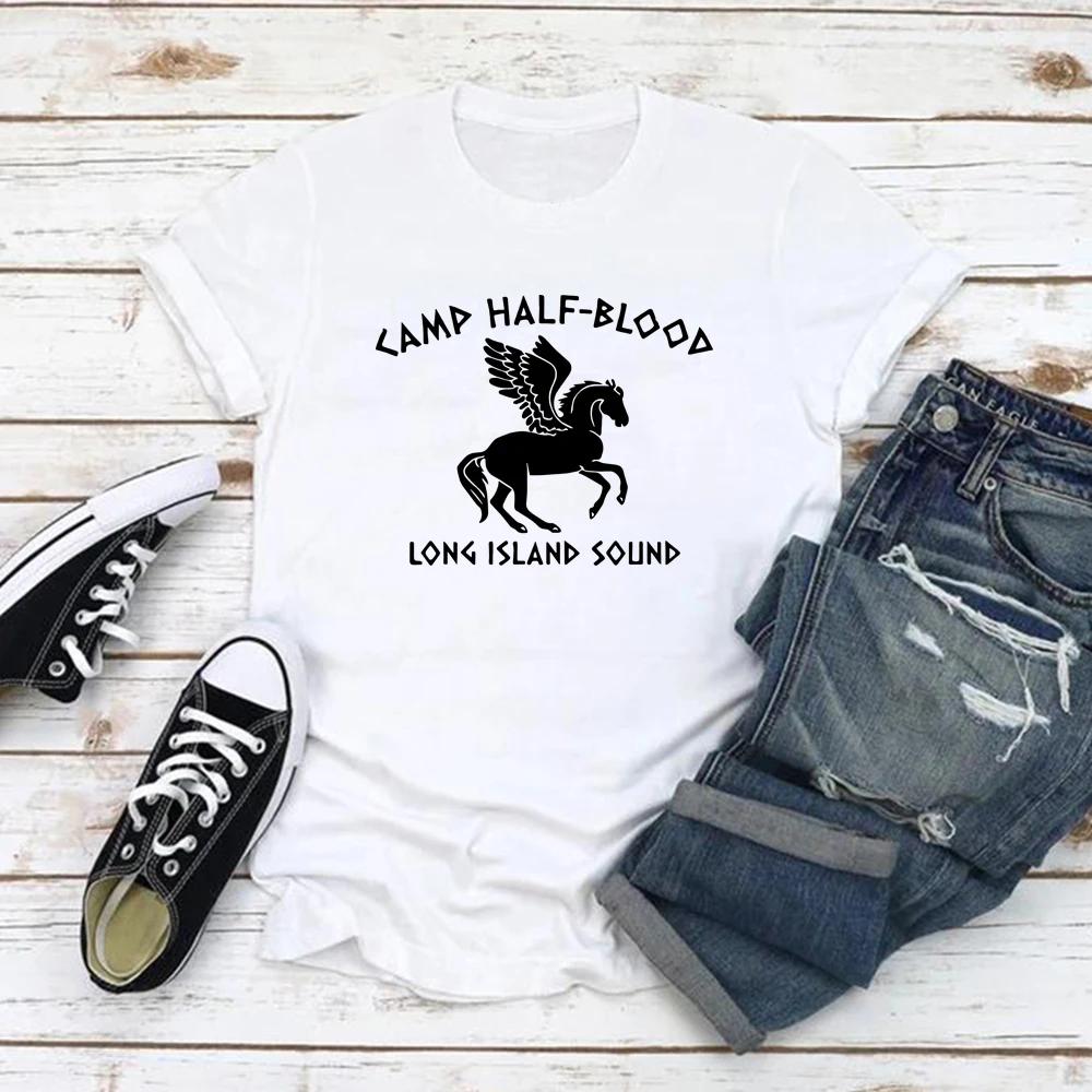 Camp Half Blood T Shirts Percy Jackson Tshirts Unisex Short Sleeve Graphic Tees Vintage ONeck Tshirt Unisex Women Magical Gifts
