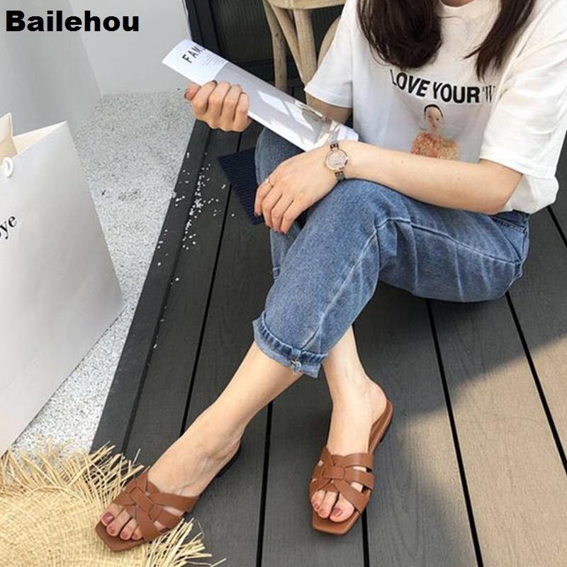 Fashion Bailehou 2025 New Flat Casual Slippers Daily Summer Beach Flip Flops Vacation Sandal Footwear Brand Slide Outdoor Slipper Female