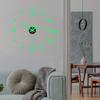 Wall Stickers 3D DIY Digital Clock Luminous Wall Clock Frameless Mute Clock for Living Room Bedroom Office Wall Decor