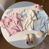 Girls' Casual Lace Short-sleeved T-shirt For Summer, Cute Cat Print Children's Top