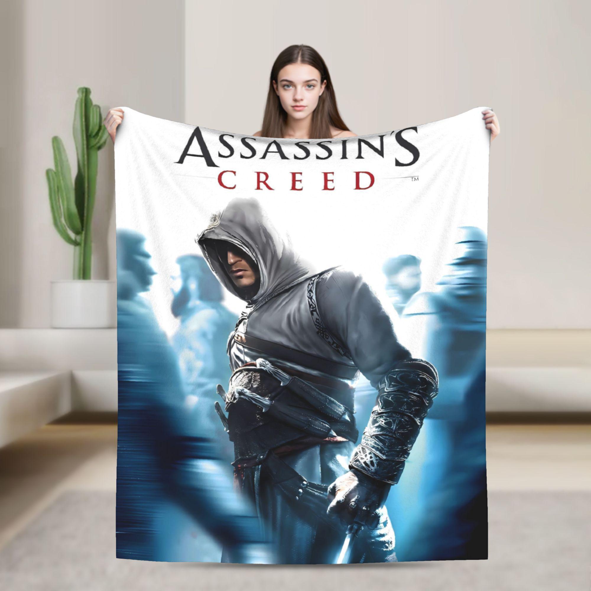 

A-Assassins Game C-Creeds Warm Soft Blanket Picnic Plush Throw Blanket Funny Couch Chair Flannel Bedspread Sofa Bed Cover 75x90cm