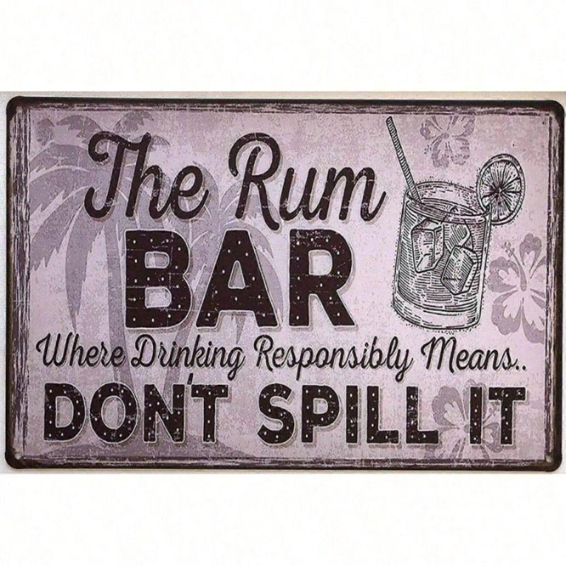 Vintage Metalen Blik Wandposter Bord 20x30cm