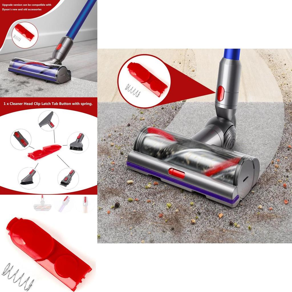 Dyson Vacuum Button Replacement Red Color With Spring For V7 V8 V10 V11 V15 Models