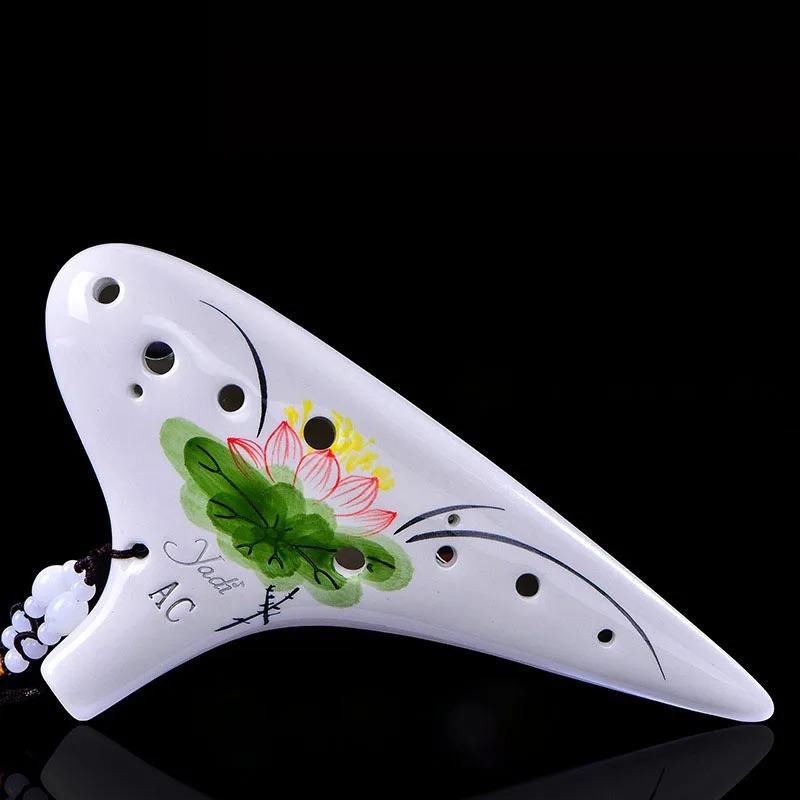 Ocarina 12 Holes Alto Tone C Sound Therapy Orff Instruments Ocarina of Time Professional Musical Instrument Offers Accessories Legend Ocarinas