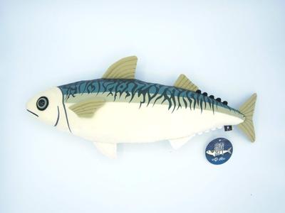 Tst Advance Mackerel Plush Toy, IVORY