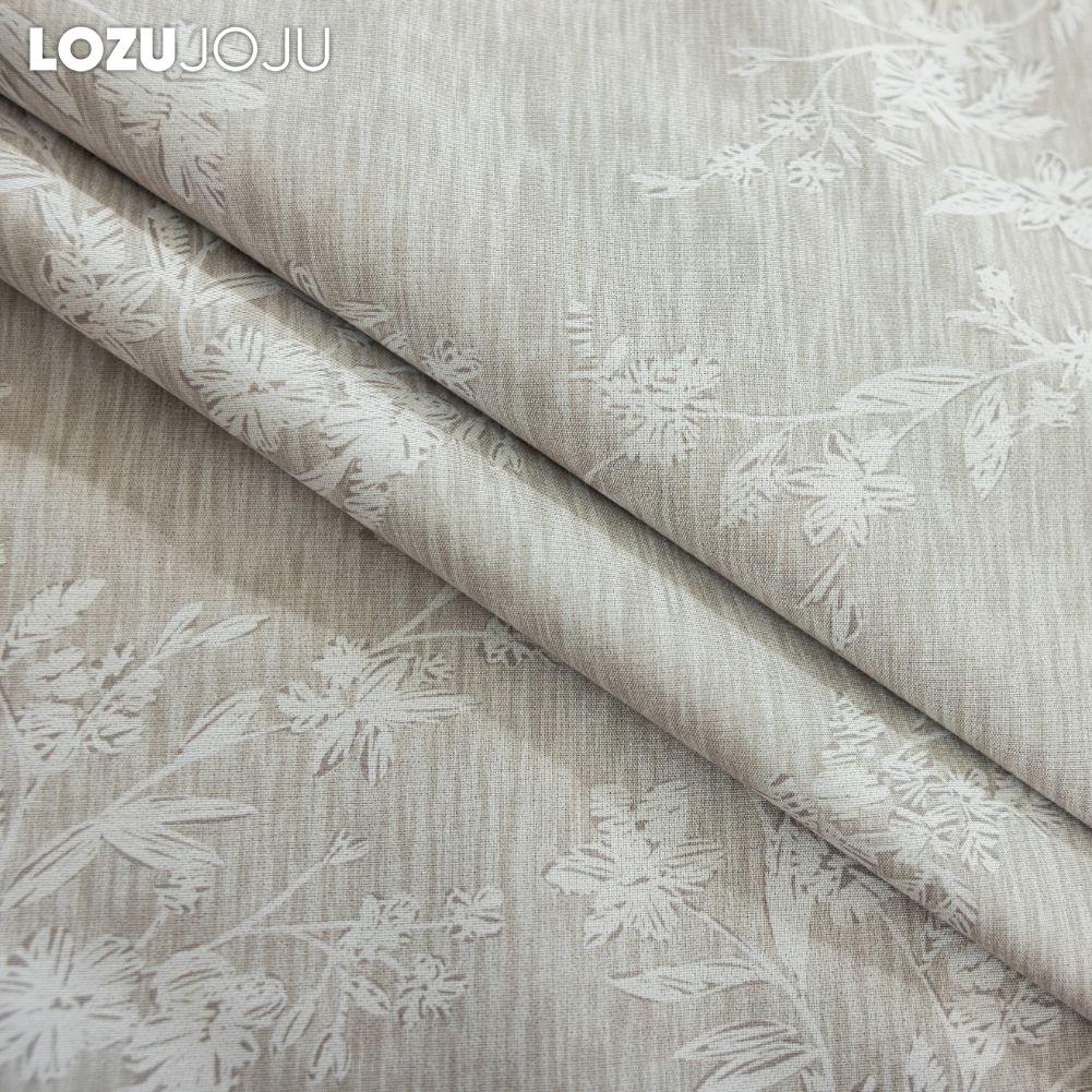 1 ks LOZUJOJU Světle luxusní Retro Jednobarevné Šedé Plně zatemňovací závěsy pro Ložnici Obývací pokoj Balkonové okno pro Bytovou dekoraci