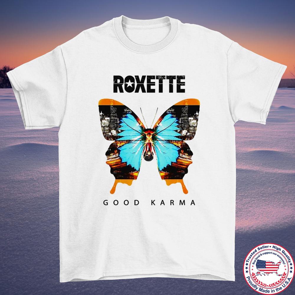 Футболка унисекс Roxette Band Good Karma БЕЛЫЙ ХЛОПОК Полный размер S-5XL M