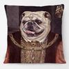 Federa Cuscino Pittura Ritratto Animali Cani Corte Reale Europea Cuscino Decorativo Gatto Vintage per Divano