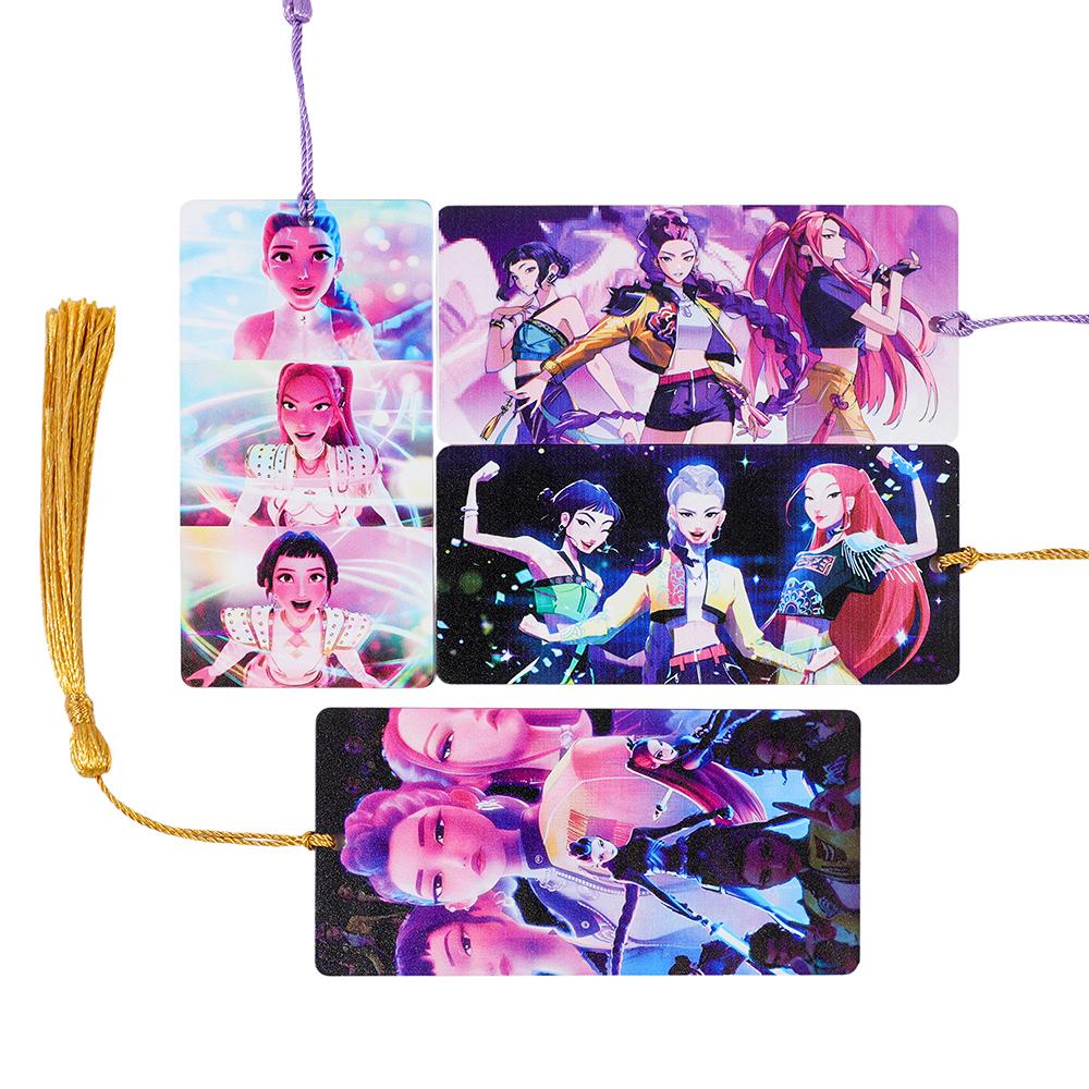Kpop Demon Hunters Acrylic Bookmarks Book Accessory Reading Supplies Teacher Gift Hunter Accessories Cute Statione Kid Friendly Entertaining Fun Play