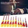 10PCS Multifunction Electrician Insulated Screwdriver Slot Cross Screwdriver Repair Tools