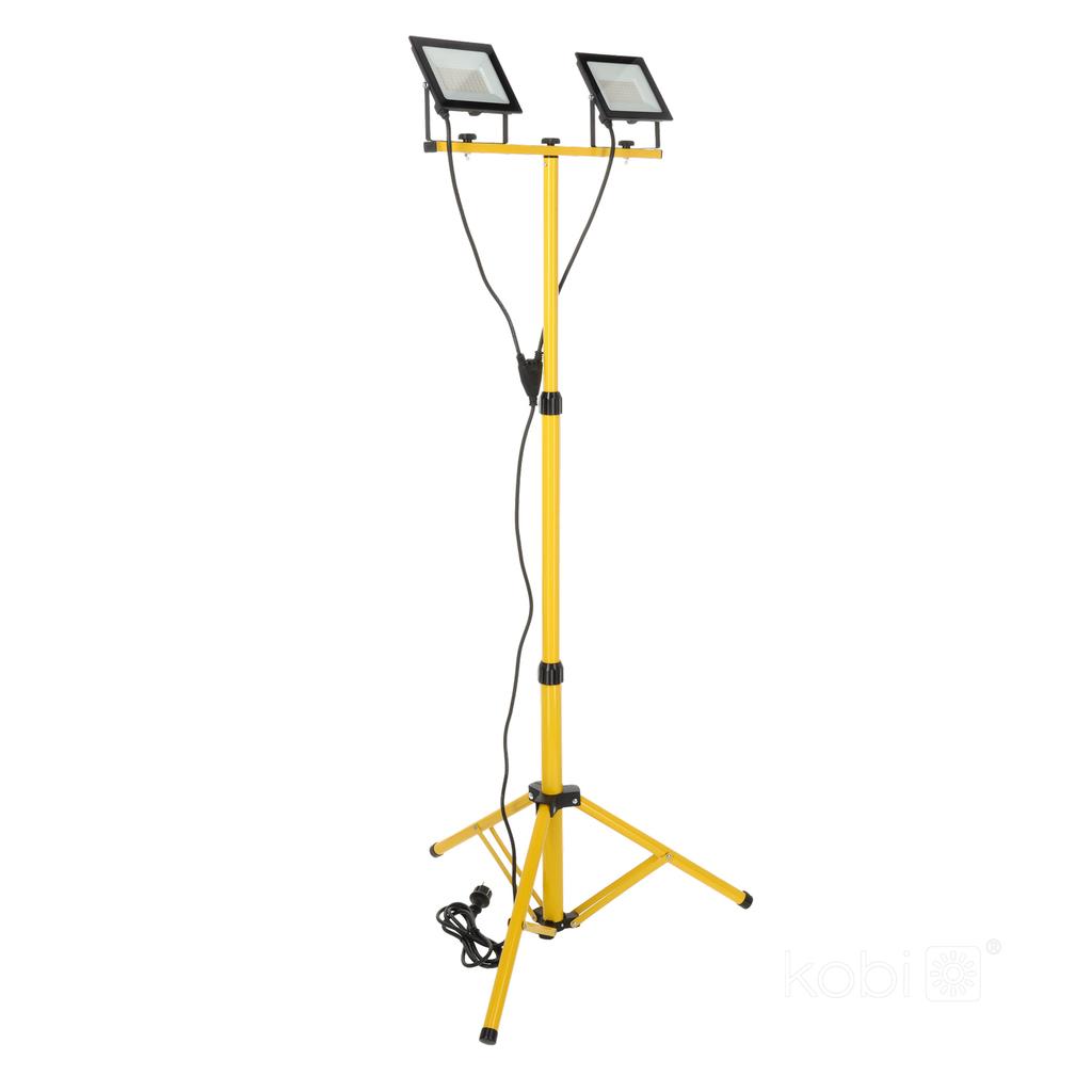 LED Floodlight On a Tripod 2x50W 4000K 8500 Lm IP54 IK06