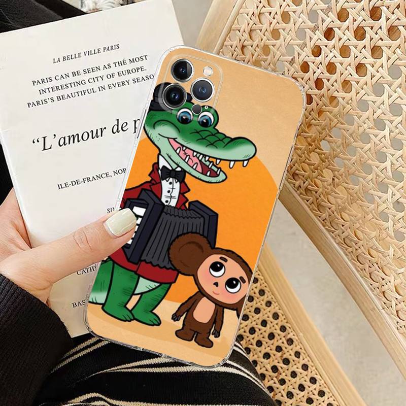 Cheburashka Handyhülle Silikon Weich für iphone 14 13 12 11 Pro Mini XS MAX 8 7 6 Plus X XS XR Hülle