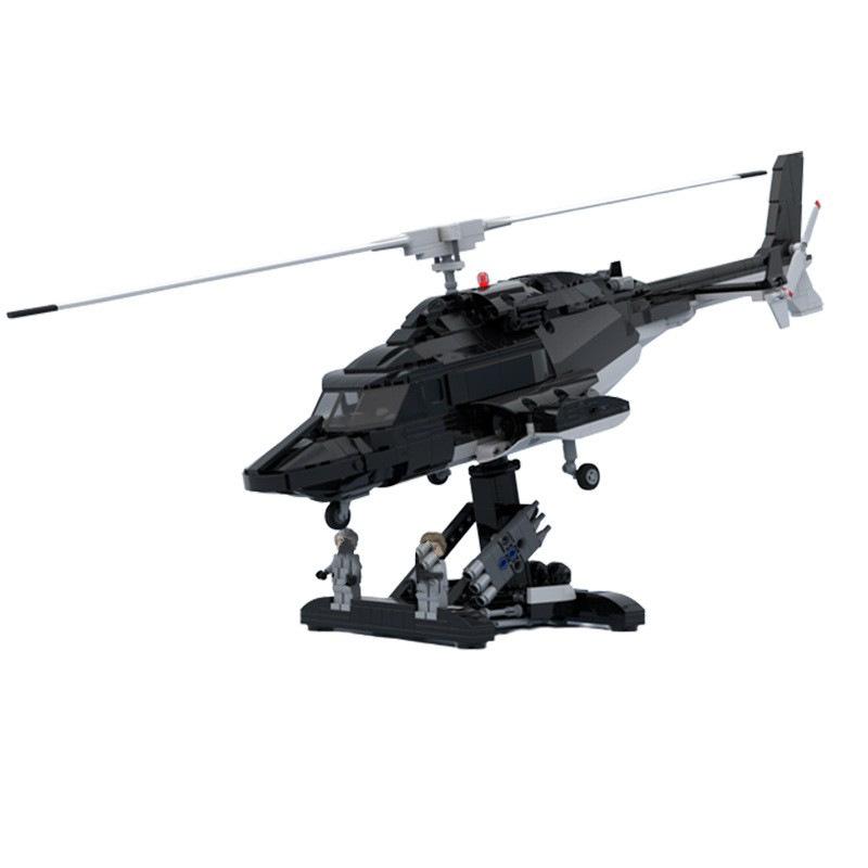Building Block Bell Helicopter Stand Model Assembled Building Block Toy Ornaments