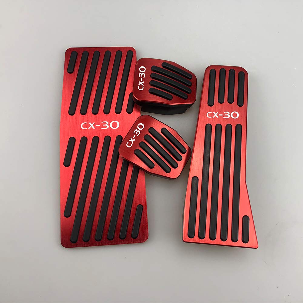 Mazda CX-30 DM-serien (Oktober 2019 och uppåt) Aluminium Pedalskydd, Broms Koppling, Fotstöd,