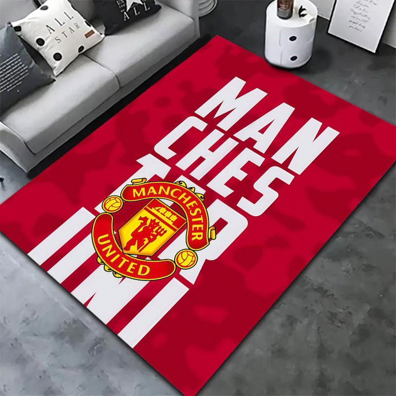 Manchester United F Carpet Rug for Living Room Bedroom Home Sofa Decoration,Kids play Non-slip Floor Mat