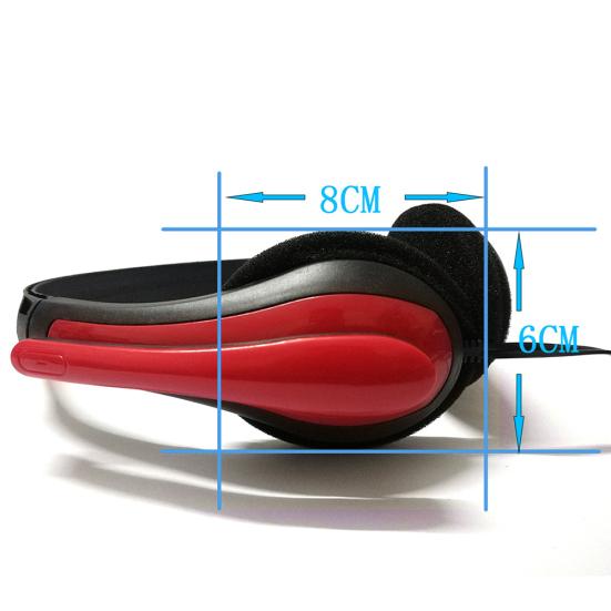 3.5mm Wired Stereo Gaming Headset Noise Canceling Lightweight Headphone with Mic