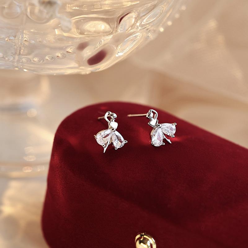 Dream Ballet Dancer Stud Earrings Female Japanese And Korean Luxury Elegant Temperament Dancing Girl Earrings Internet Celebrity Ins Earrings