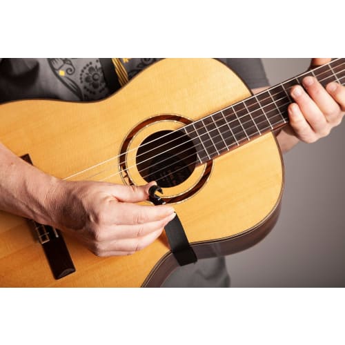 ORTEGA Nylon Guitar Strap for Classical Guitar with Hook, OGSHK-BK, Black