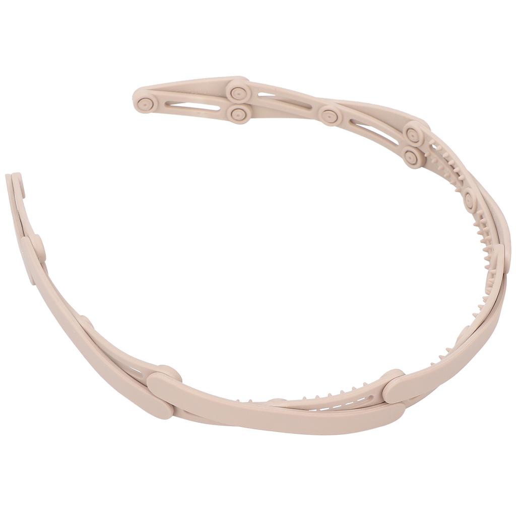 Kompaktes Faltbares Stirnband Einziehbares Taschen-Stirnband Haarreifen Kopfschmuck für Mädchen Khaki