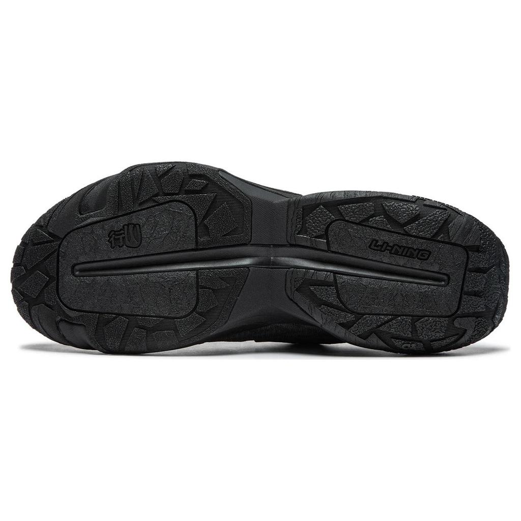 Li Ning Cf Serie Wanderslipper Bequem Vielseitig Stoßdämpfend Langlebig Niedrig Geschnitten Freizeitschuhe Unisex Sneaker Schwarz AGLU177-2