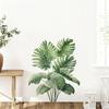 Green Plants Wall Sticker Self-adhesive Waterproof PVC Spring Floral Plants Sticker Home Office Living Room Bedroom Wall Decoration Decal