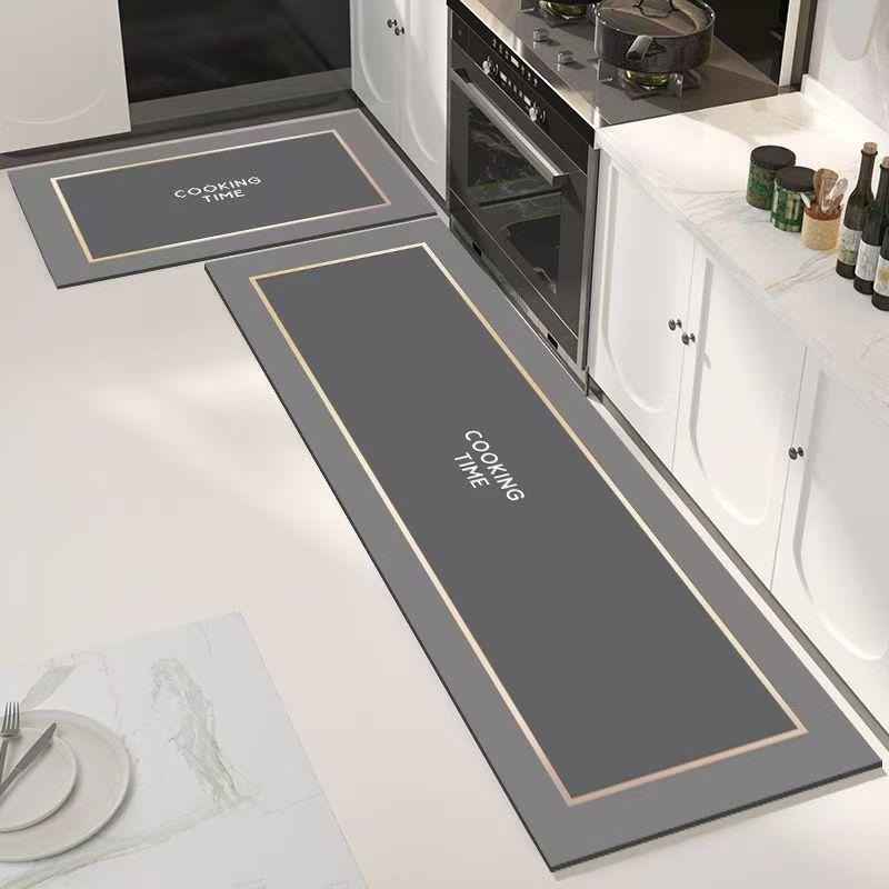 Kitchen Floor Mat Bedroom Living Room Long Bedside Area Rug Hallway Soft Washable Carpet Anti Slip Bathroom Entrance Doormat
