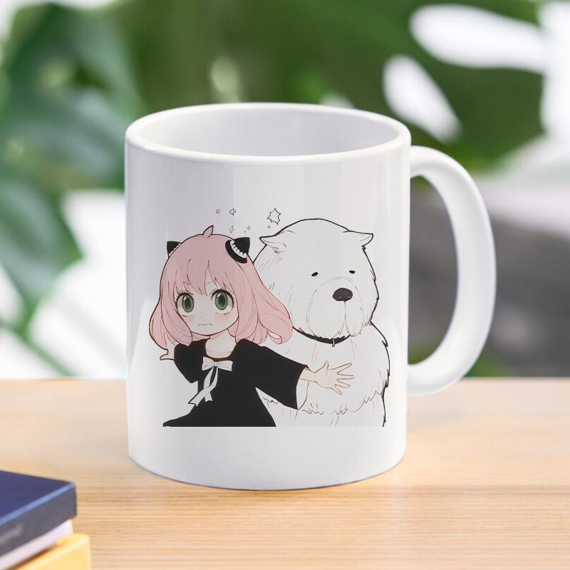 Spy X Family Anya kubek do kawy kubek Loid Yor fałszerz kubki ceramiczne dla dzieci chłopcy herbata kawa z mlekiem naczynia do picia prezent dla przyjaciela