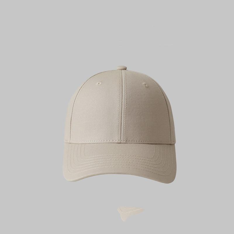 Classic Solid Color Hard Top Baseball Cap Men's Summer Pure Cotton Light Version High Top Sun Hat Children's Four-season Versatile Baseball Cap