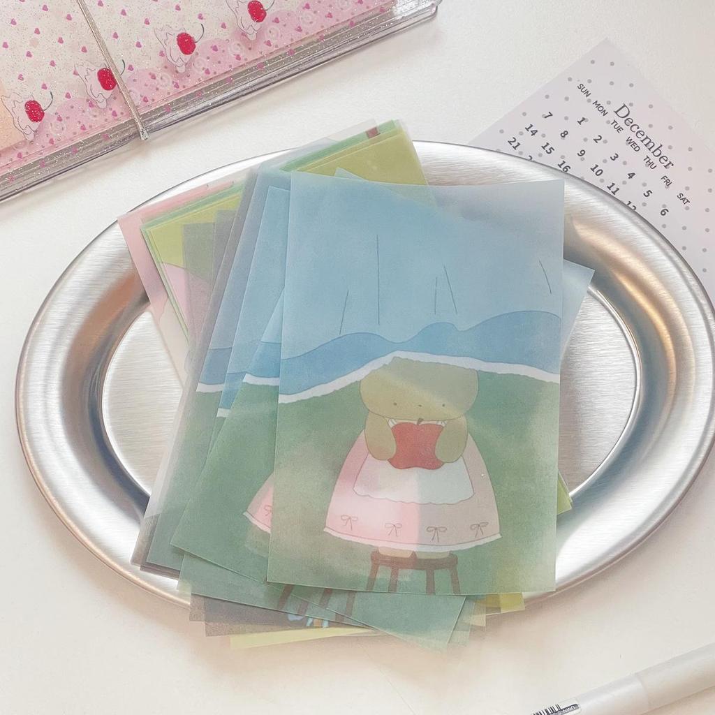 Waka Waka Polka Dot Transparent Sticky Note Stickers - Cute Girly Heart Collage Decoration