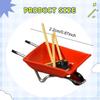 1/64 Garden Cart Model Wheelbarrow Simulation for Architectural Buildings