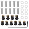 10Pcs M5X15mm Windshield Windscreen Bolts Fairing Screw Nut Fastener For Suzuki GSXR GSX-R600 750 1000 HONDA BMW KAWASAKI SUZUKI