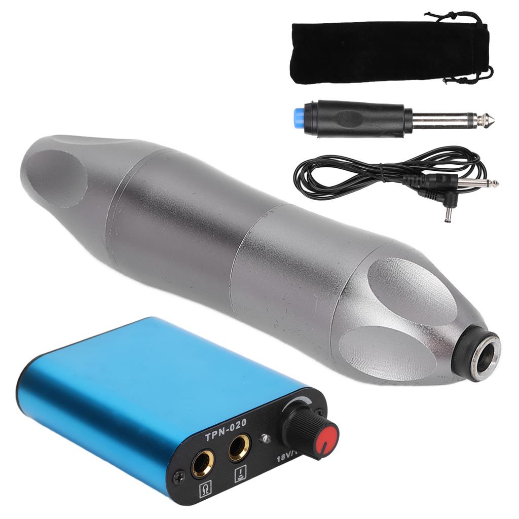 Tattoo Machine Kit Power Supply Wireless Foot Pedal Adjustable Motor Tattoo Pen for Beginner