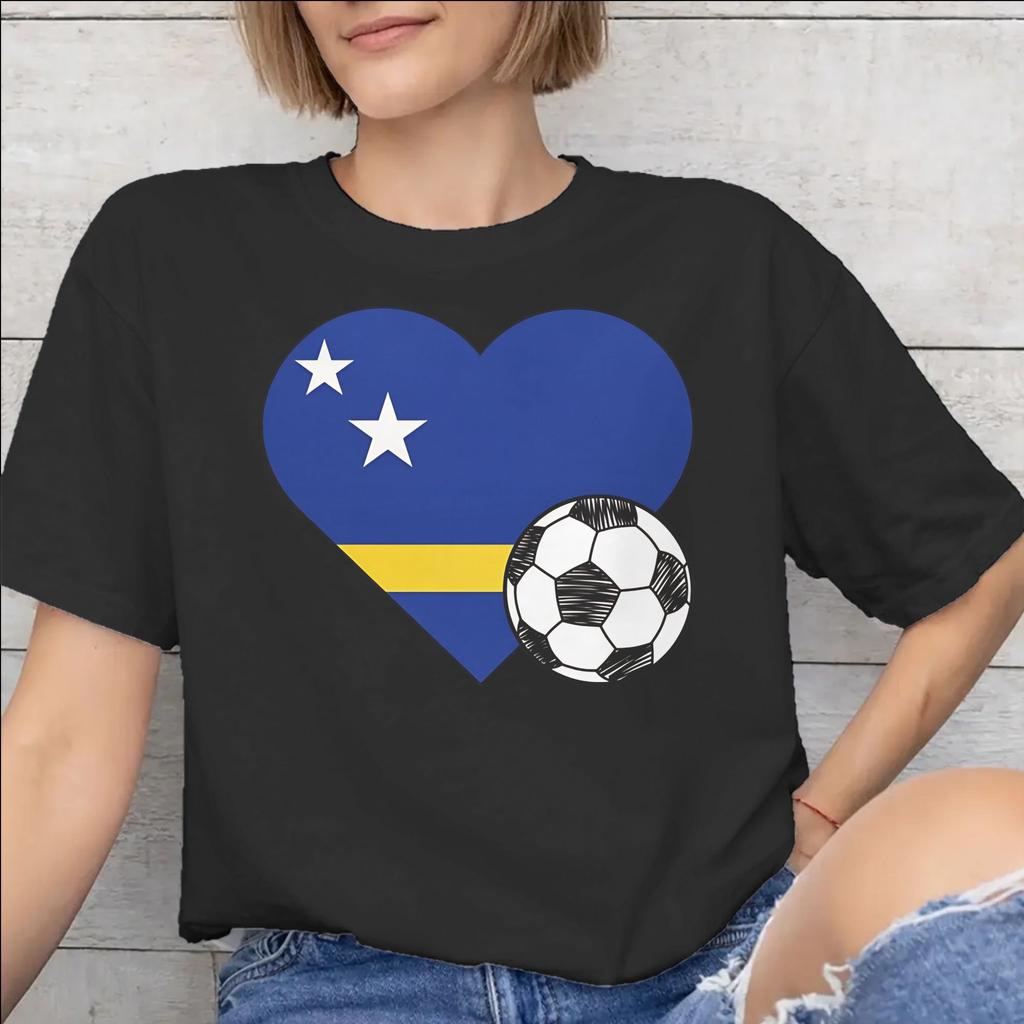 Curacao Football Apparel Unisex T Shirts Cotton Tee Printed Tshirt Clothing