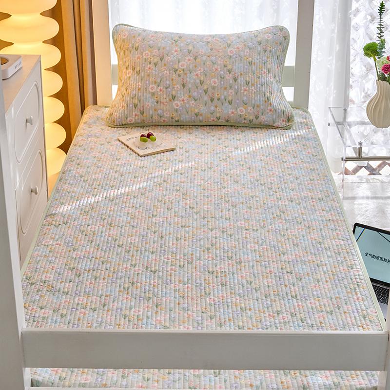 (Student Season) Small Fresh Printed Cotton Bed Cover Student Bed Cover