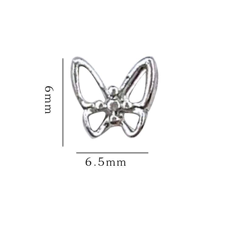 2025 Fashion 3D Butterfly Wing Nail Art Accessories for Women