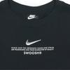 Nike Sportswear Swoosh Metal Logo Print Casual Retro Loose Breathable Round Neck Short Sleeve Dress Women dresses Black CZ9407-010
