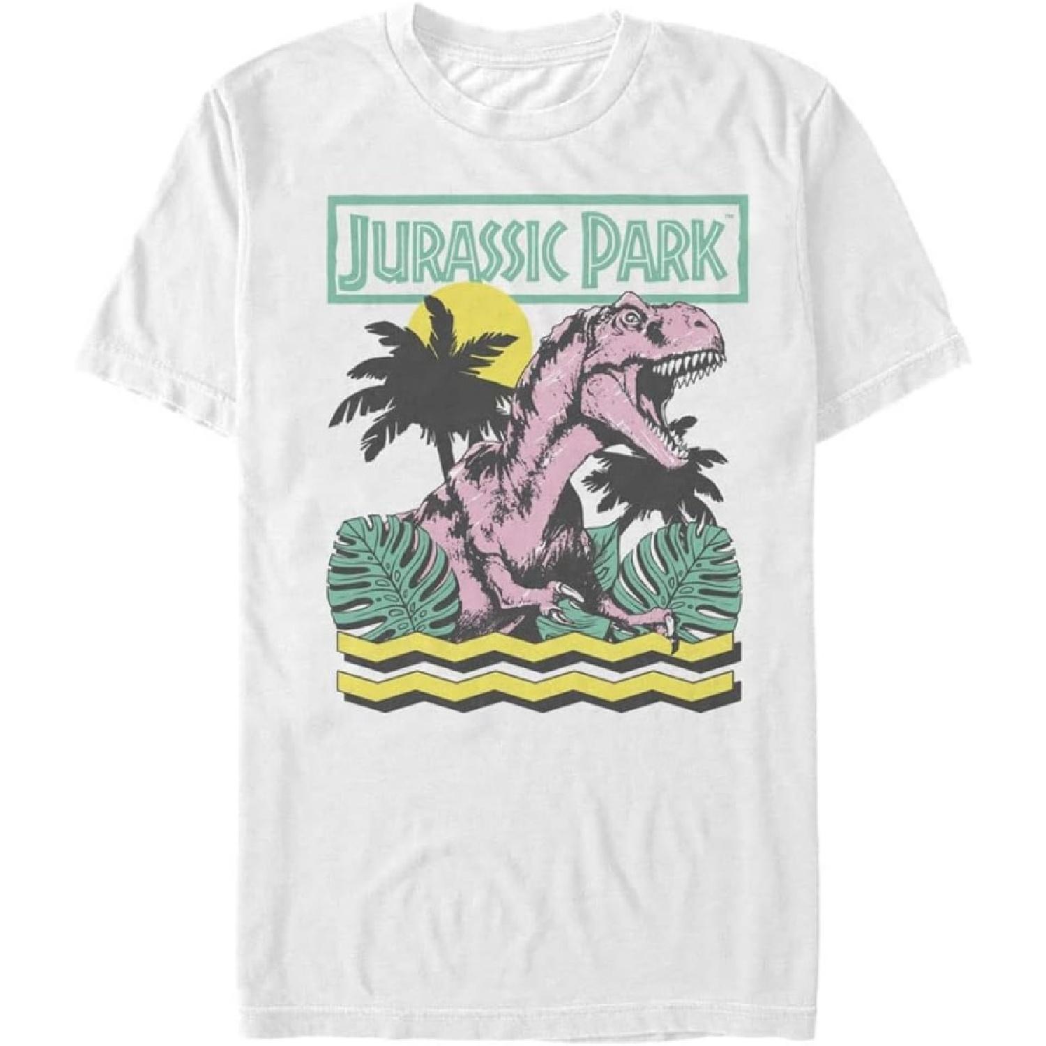 Мужская винтажная футболка Парк Юрского периода XXXXXL белый