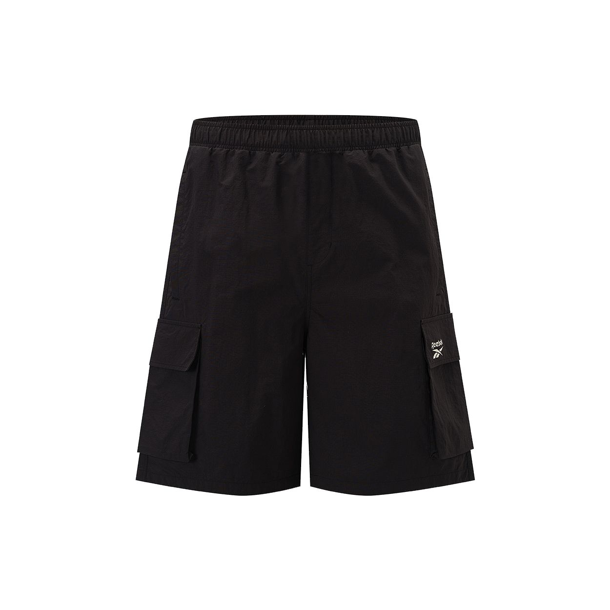 

Reebok Solid Color Multi-Pocket Loose Fit Cargo Shorts Unisex shorts Black 24SRM603UGH0 XS