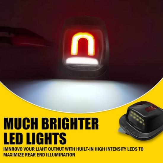 2PCS LED License Plate Light For 88-00 Chevy Silverado Tahoe S10 88-00 GMC Yukon