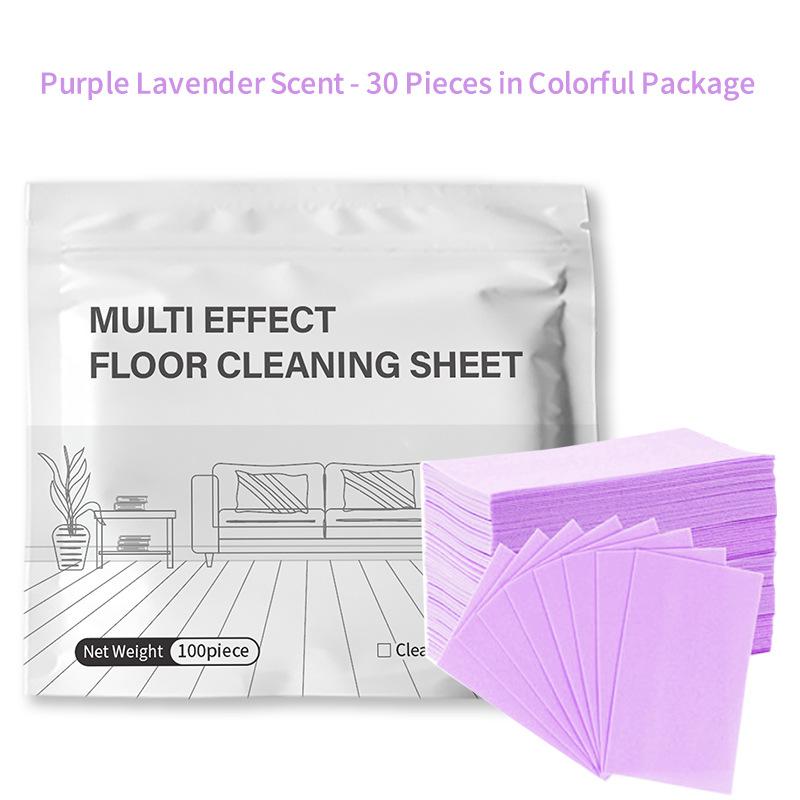 100pcs Floor Tablets Cleaner for Mopping,Multi-effect Floor Cleaning Fresh-Smell Paper,Water-Soluble Floor Cleaning Sheets