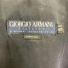Giorgio Armani Black Navy Tag Leather Collarless Zip Jacket Jacket 40 blackUsed