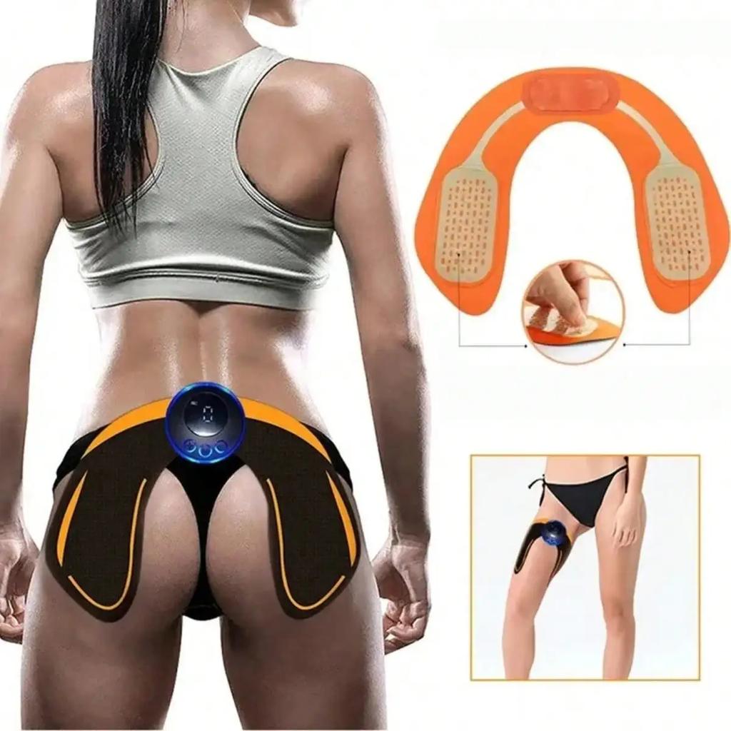 Estimulador Muscular Inalámbrico 5 en 1:Recargable por USB, 19 Velocidades, Fitness para Todo el Cuerpo, Entrenamiento Abdominal y de Cadera, Masajeador Miofascial