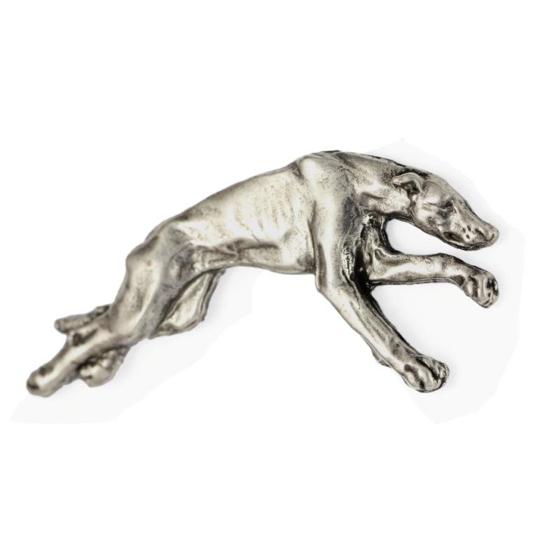 Greyhound, Englischer Windhund - Hunde-Brosche in einer Geschenkbox, eleganter Anstecker, Anstecknadel für Jacke der Marke Art-Dog