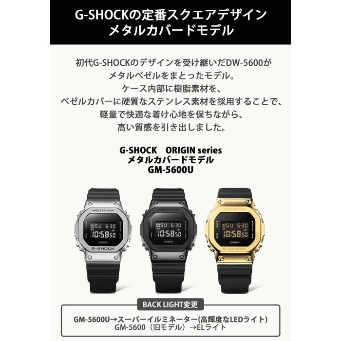 [Casio] G-Shock GM-5600U-1JF Men's Watch, Black/Silver