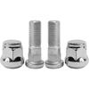 M12X1.5 Chrome Wheel Lug Stud Nut Set Compatible With Honda Accord Civic City CR-V Fit HR-V Ight Element Prelude S2000 Acura Legend Integra MDX ILX